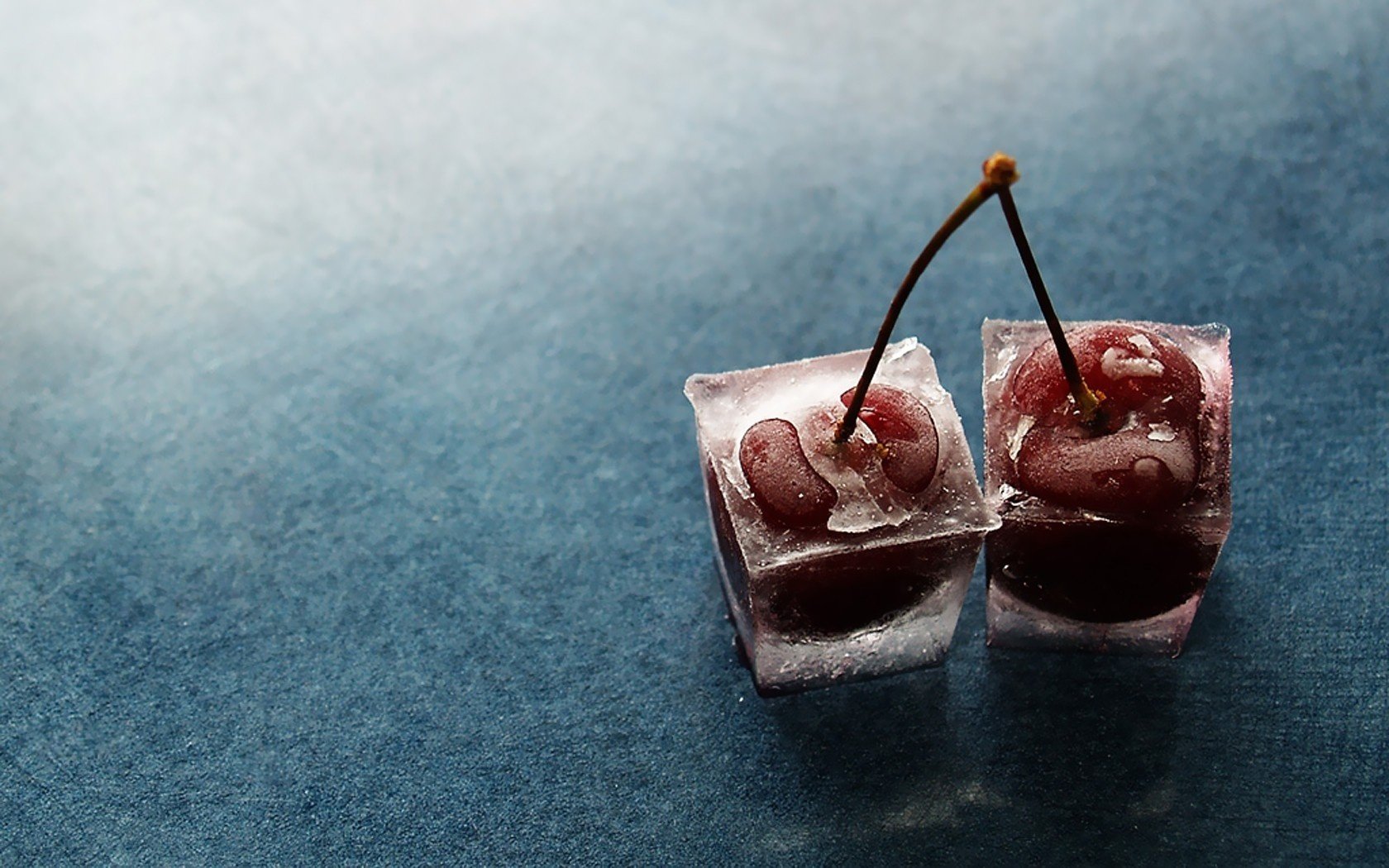 winter cherry food minimalism cherry background ice cubes cherry grayness dark background fruits macro