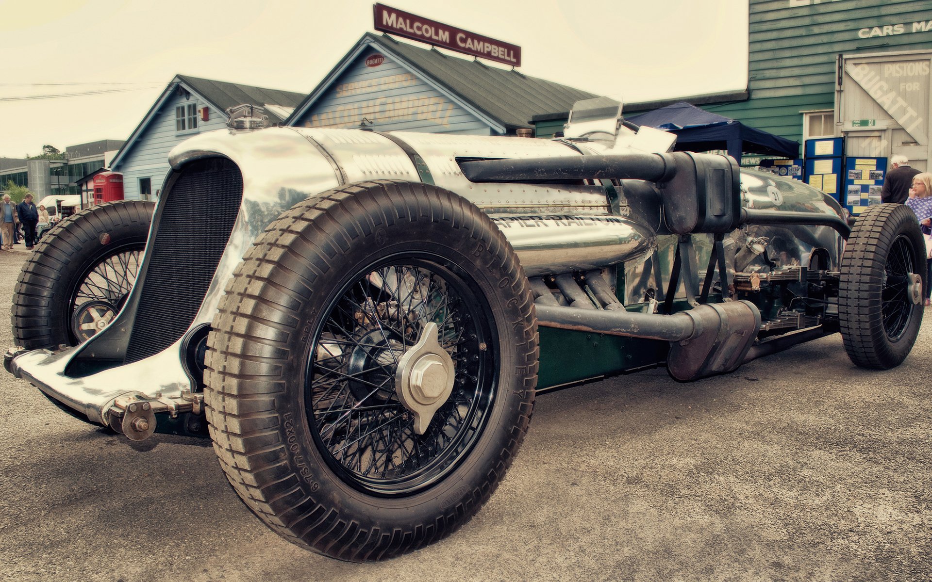 vintage samochód brooklands klasyczny wyścigi