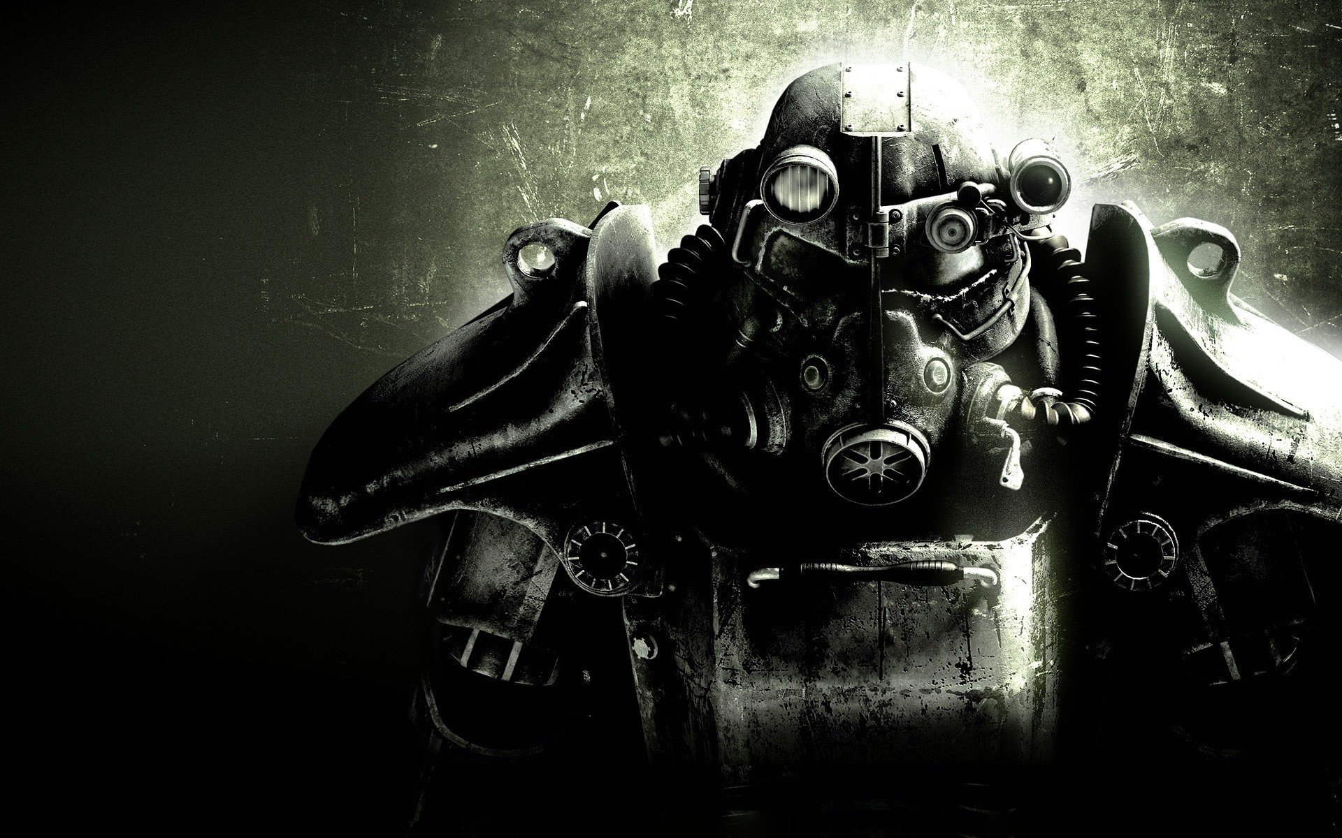 fallout 3 armadura hierro robot dibujos anime hombres-a