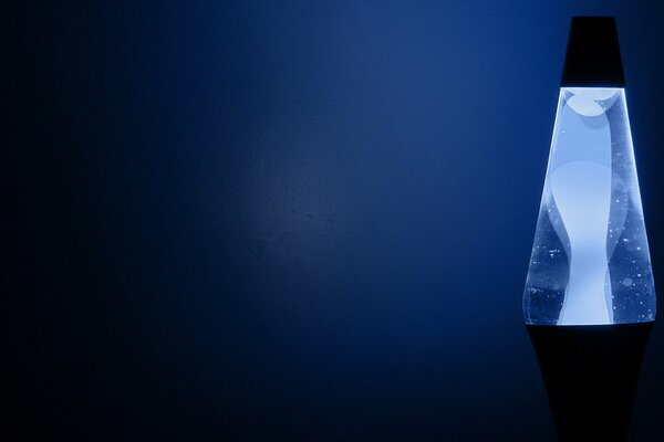 Night lamp blue color