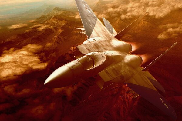 A fighter plane in flight is an unforgettable sight