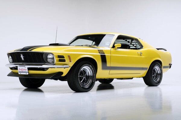 Ford Mustang yellow