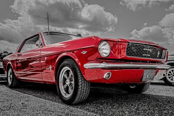 This red car will brighten up the gray days