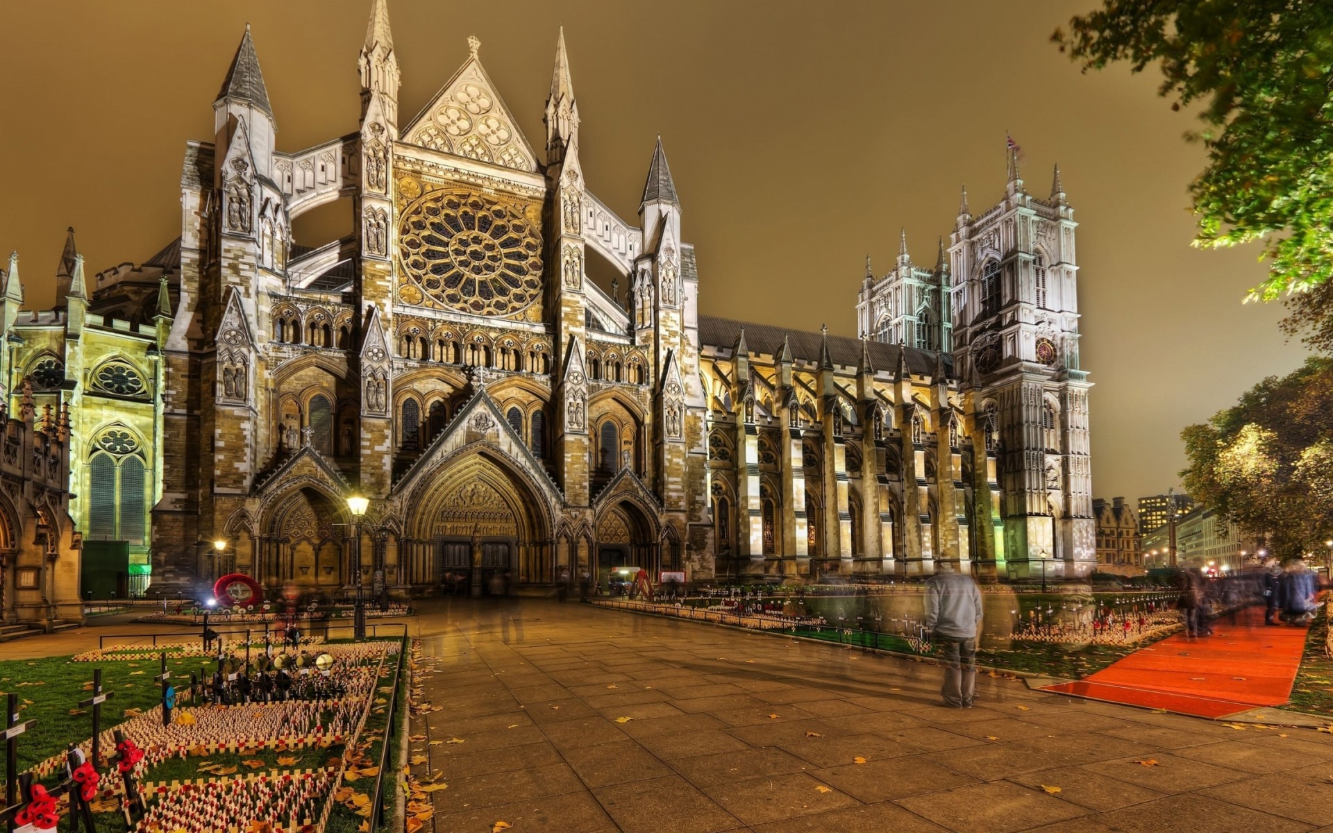 nacht gebäude architektur london westminster abbey