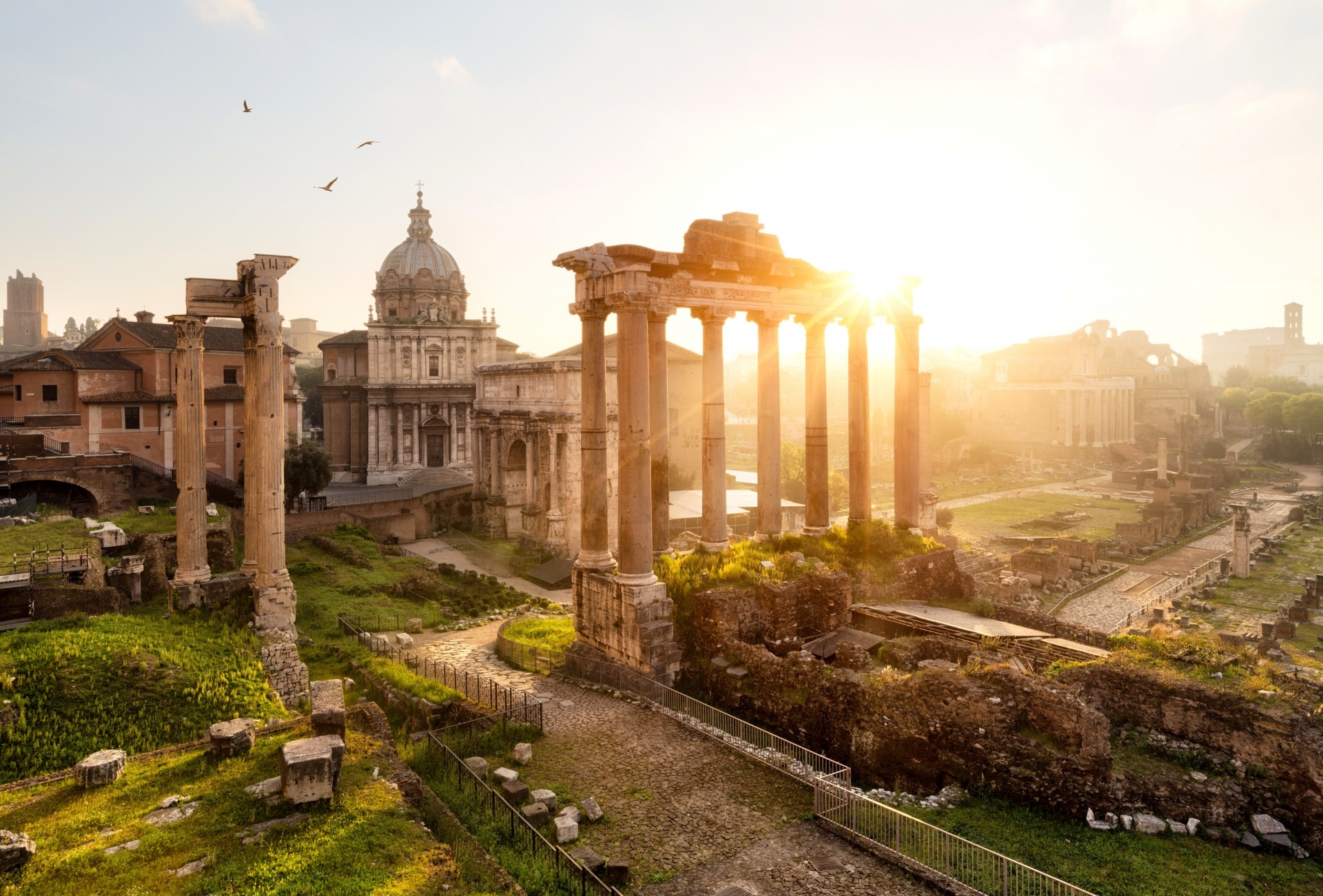 roma templum de saturno italia foro romano