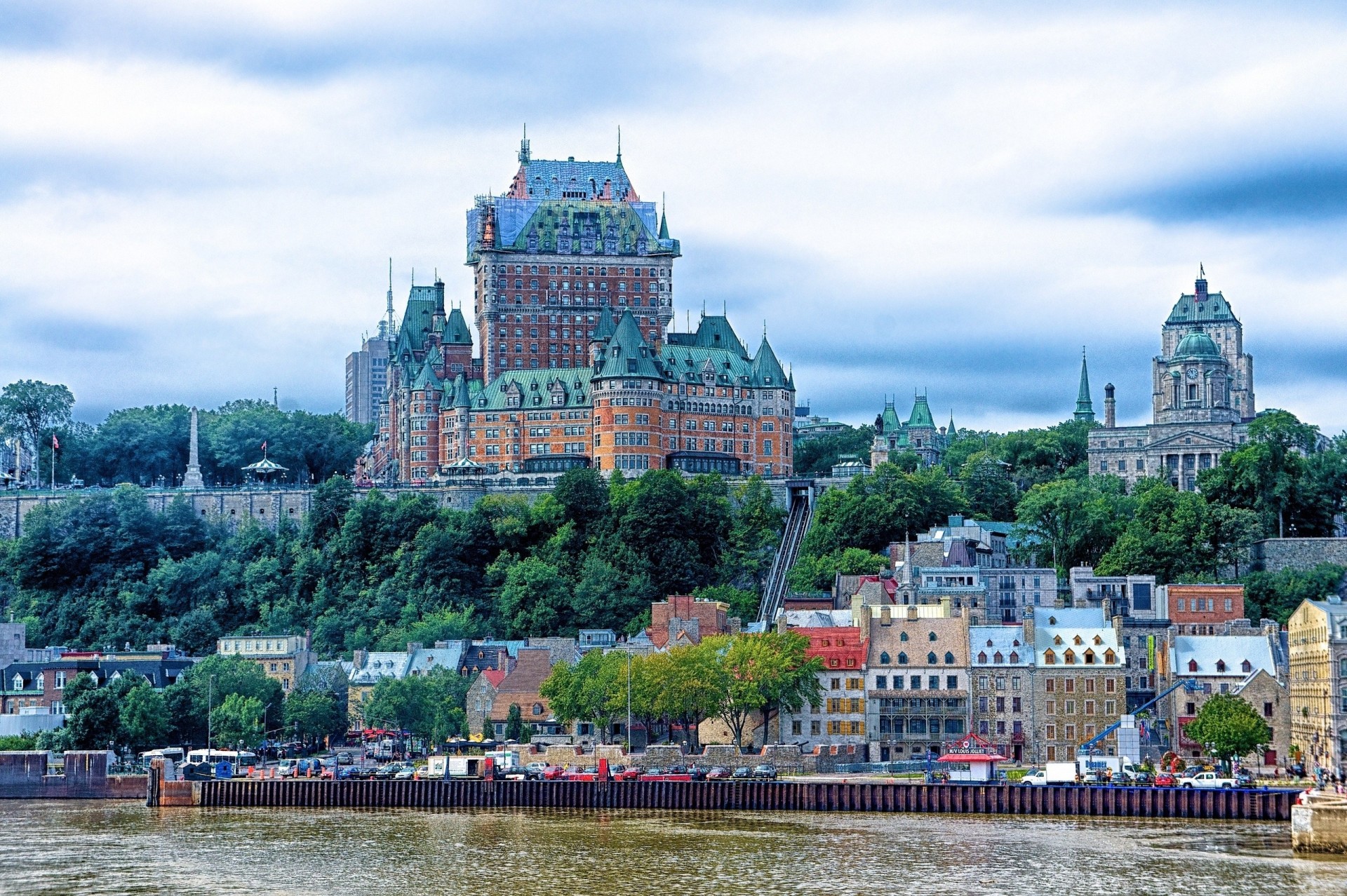 río bloqueo canadá quebec paseo marítimo hotel