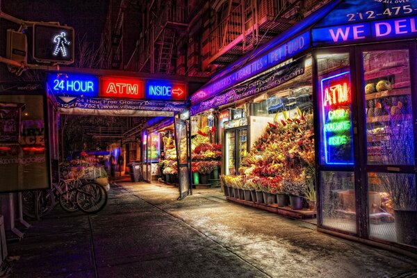 New York and its bright colored streets