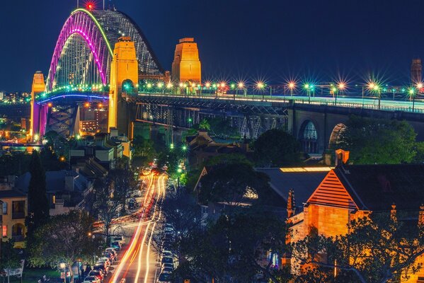 Australische Große Brücke in Sydney