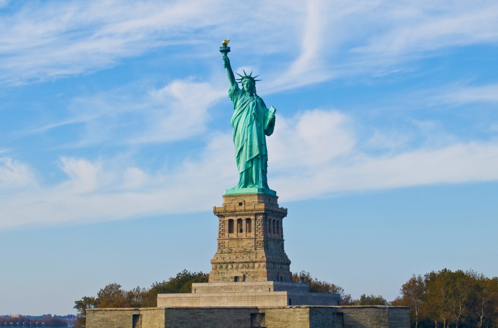 estatua libertad manhattan estatua de la libertad