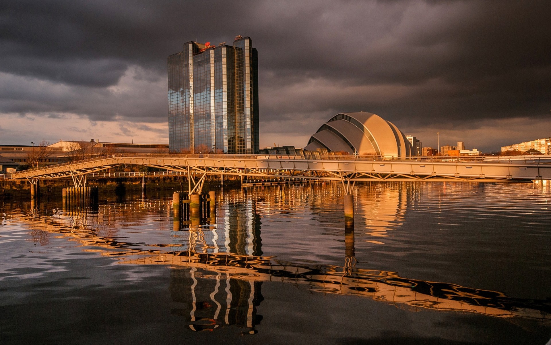 puente glasgow río escocia