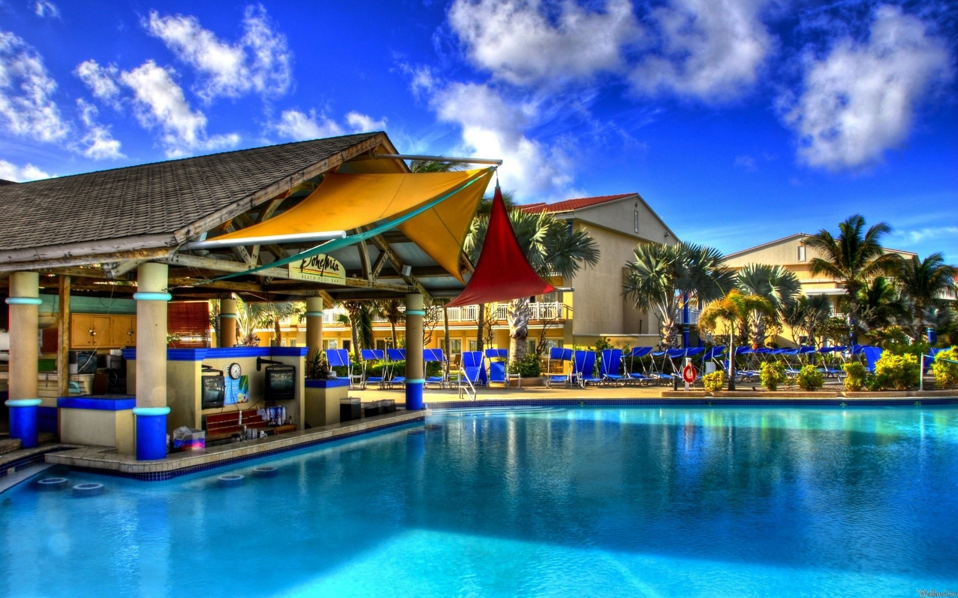 casa edificio piscina hdr comodidad muebles