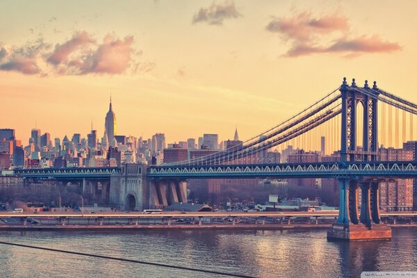 New York City at sunset