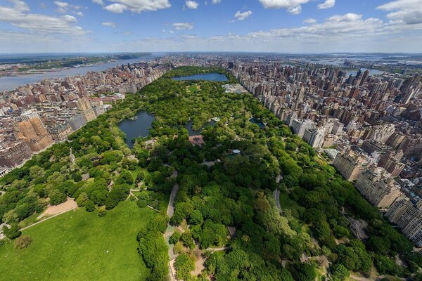 Vista di New York dall alto dell aereo