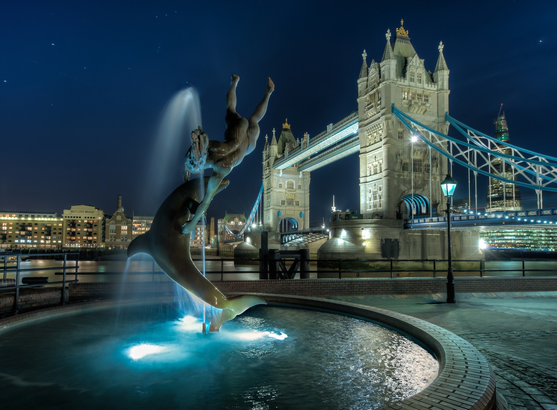 tower bridge inghilterra regno unito notte londra