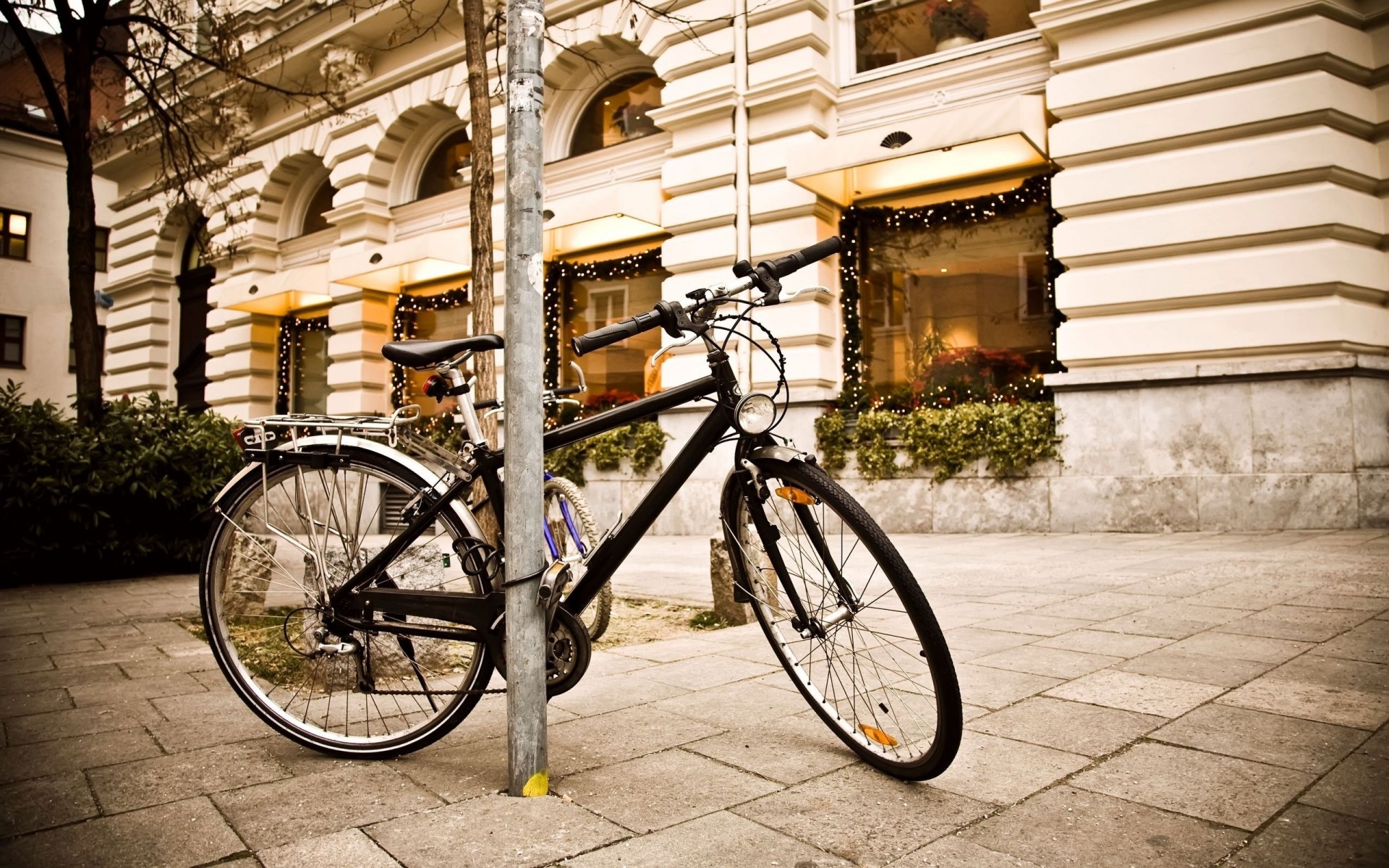 calle bicicleta bicicleta ciudad acera