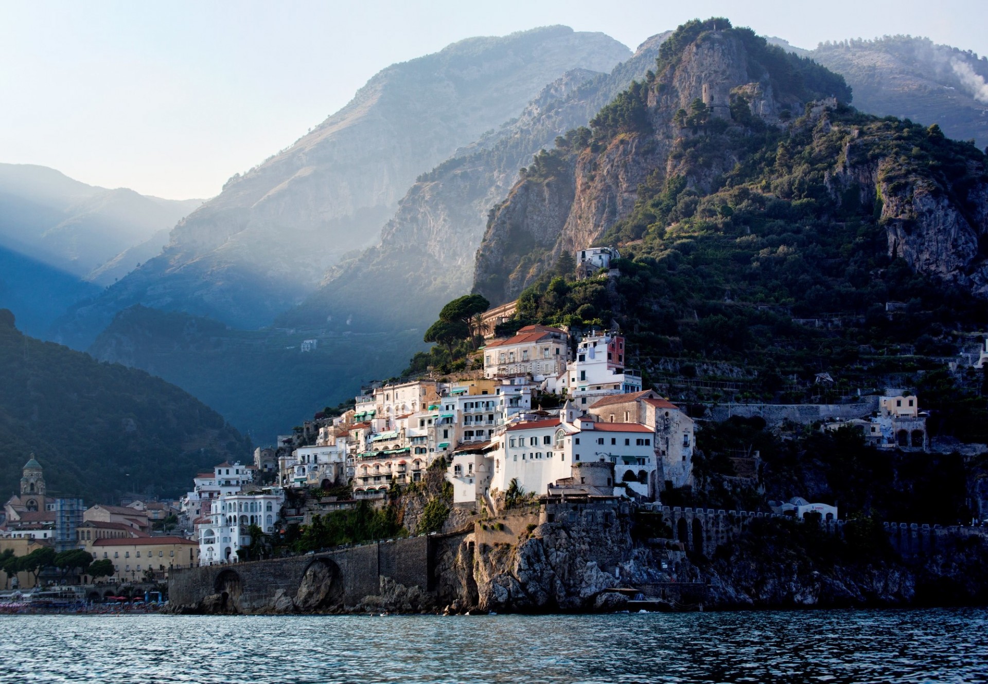 italia ravello costa ciudad montañas