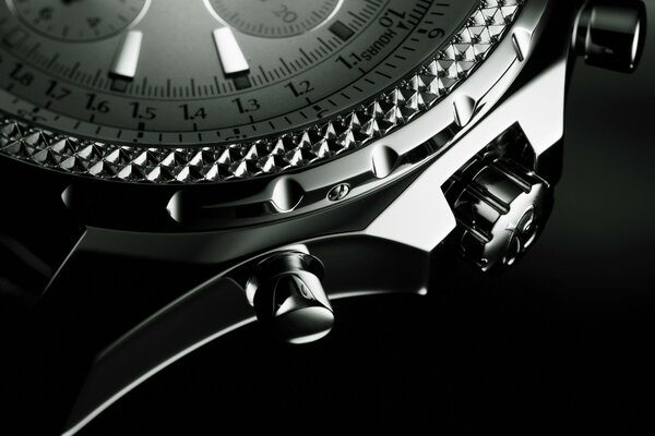 Steel dial of the Breitling bentley watch