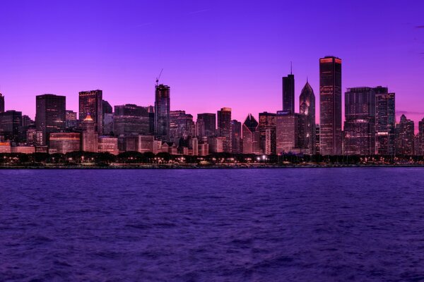 Paysage urbain. Promenade De Chicago