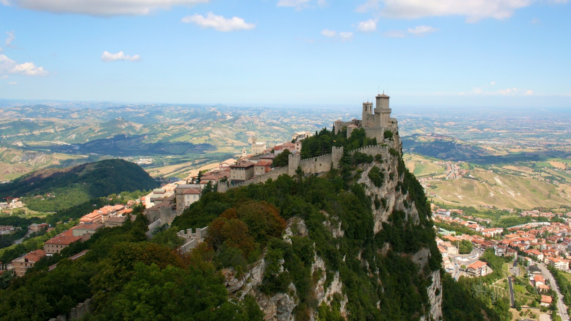 panorama san marino mount titano monte titano house