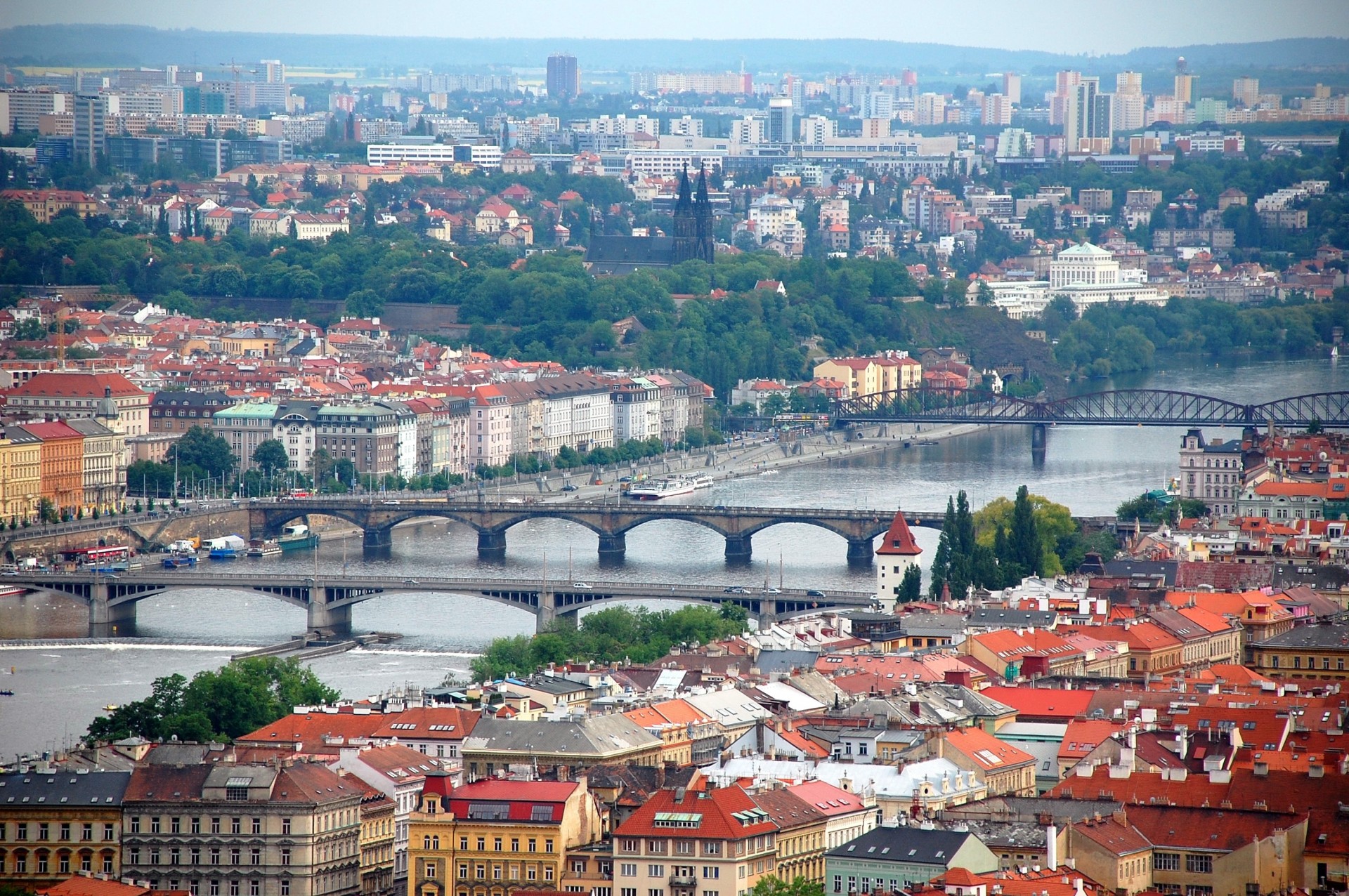 czech republic prague river vltava