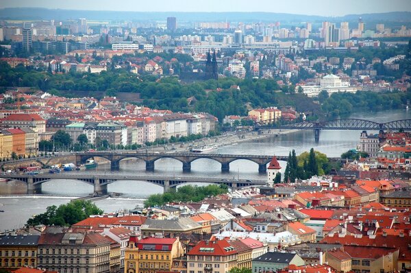 Praga, Widok na Wełtawę