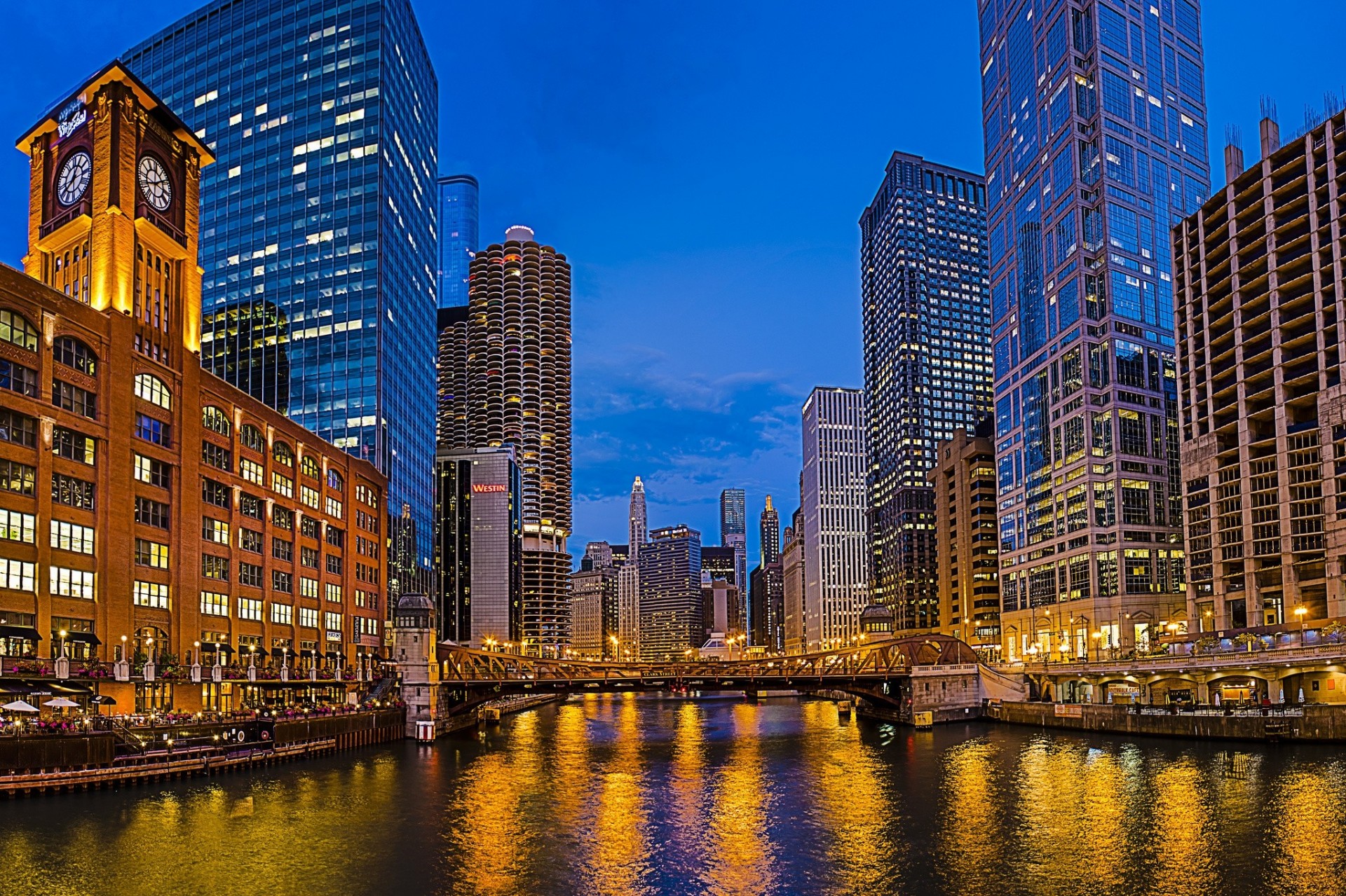 estados unidos illinois chicago la salle street bridge