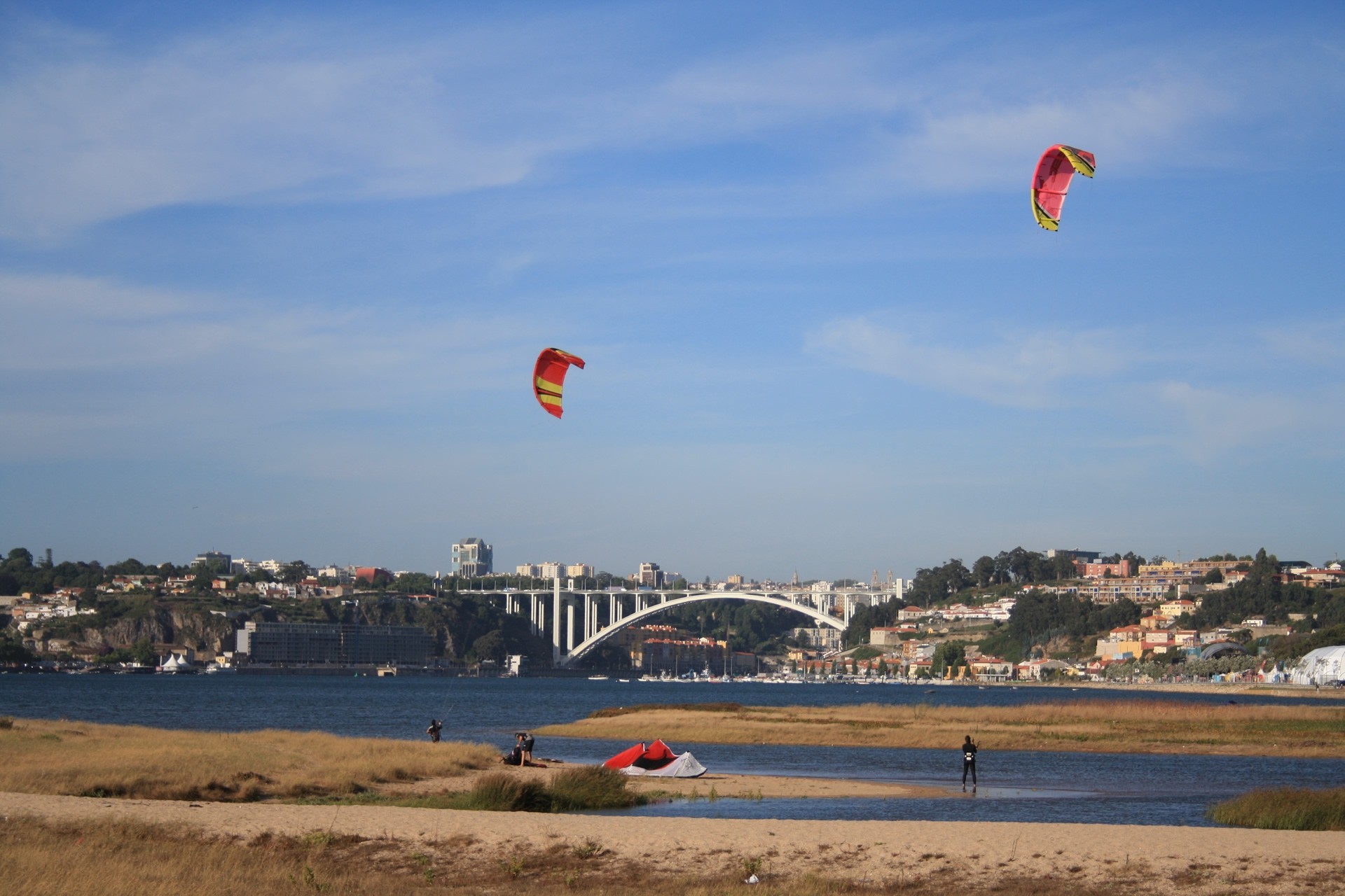 bridge portugal river town