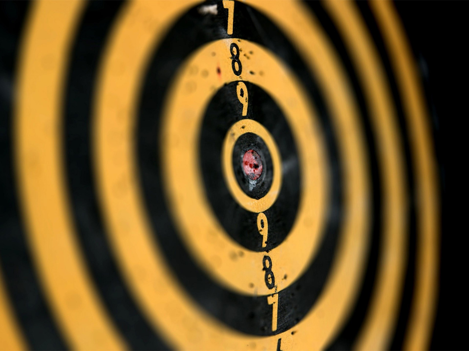 target numbers bullseye target