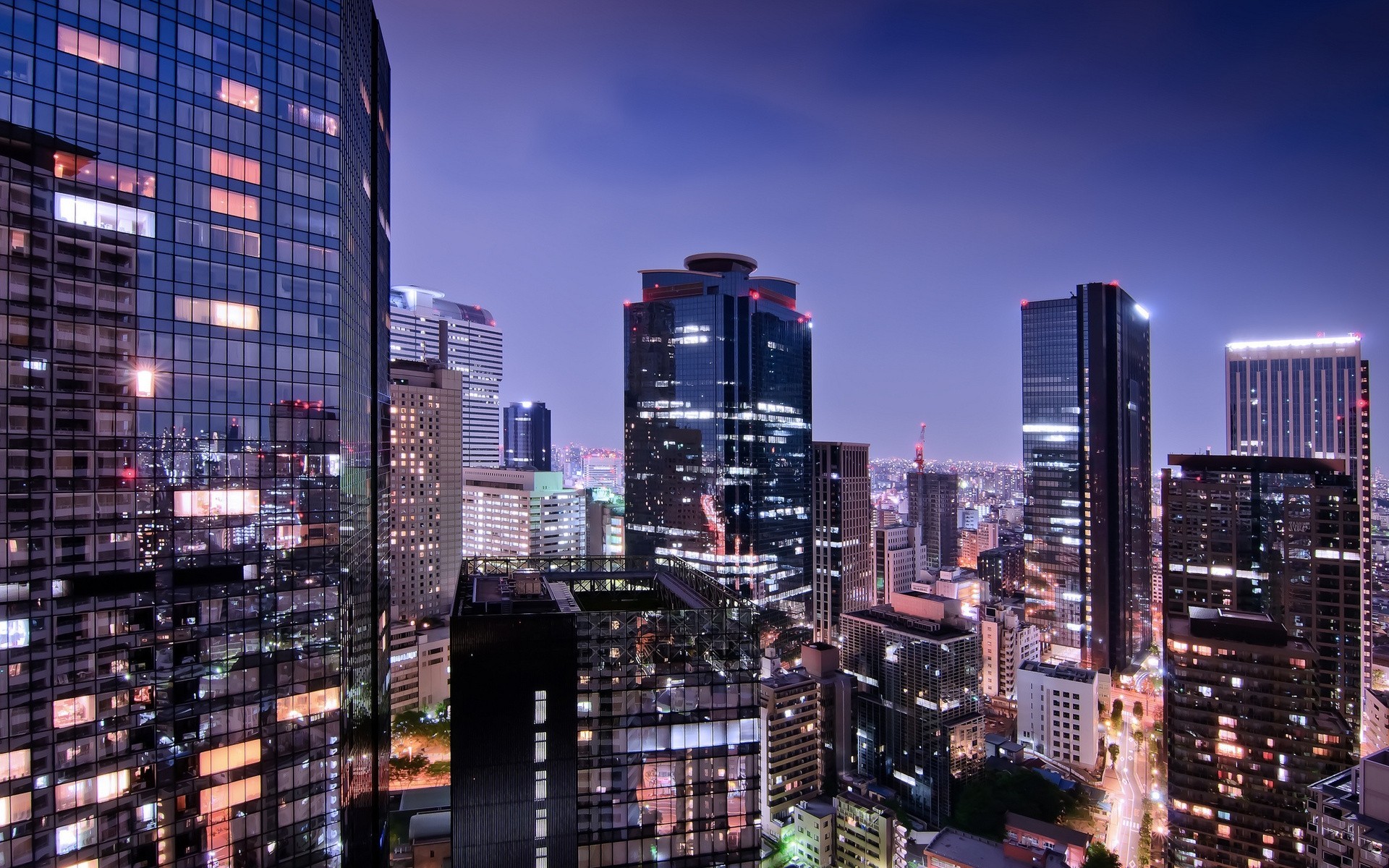 luces capital tokio metrópolis japón