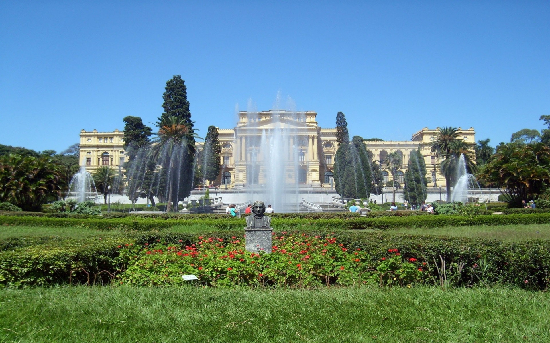 paesaggio erba città brasile fontana bella