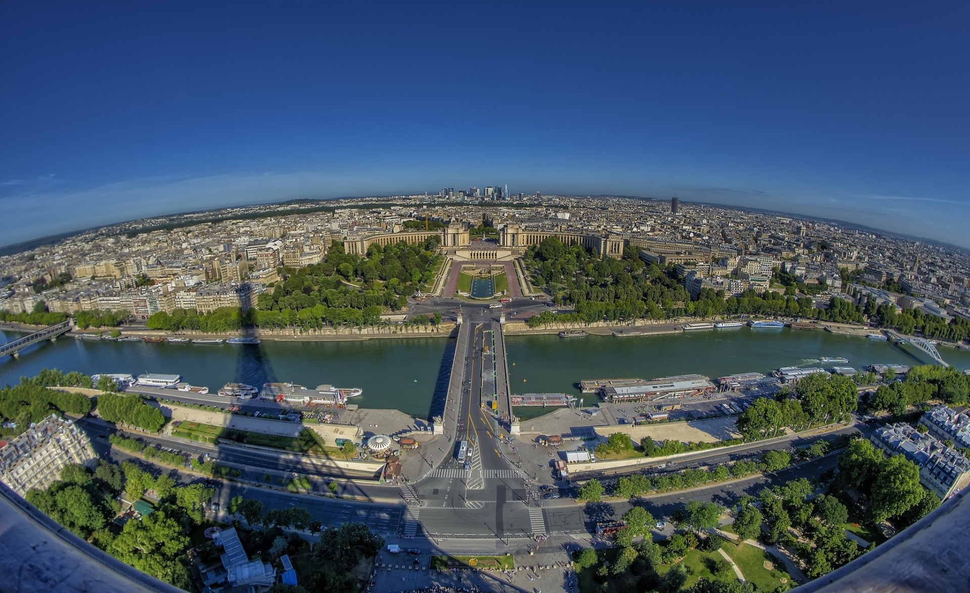 seine rivière seine france pont paris panorama qatar airways ombre