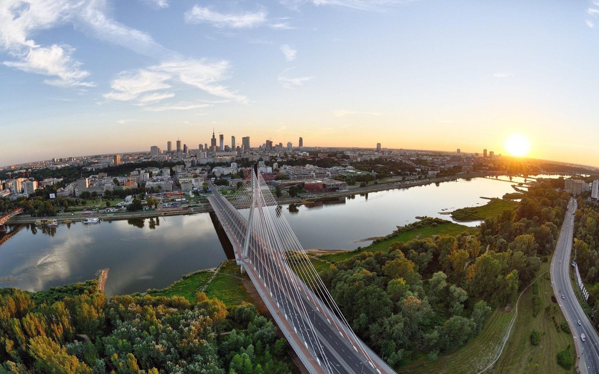 панорама польша очертания hdr городской городской пейзаж город