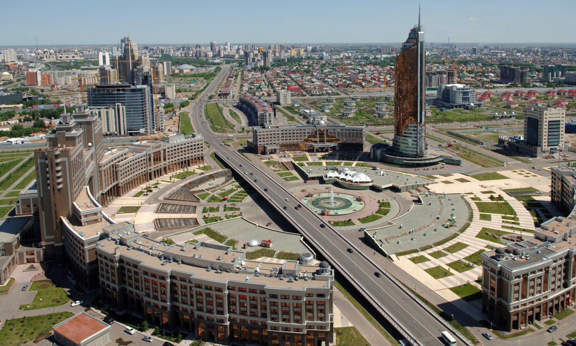 giorno astana città vista casa