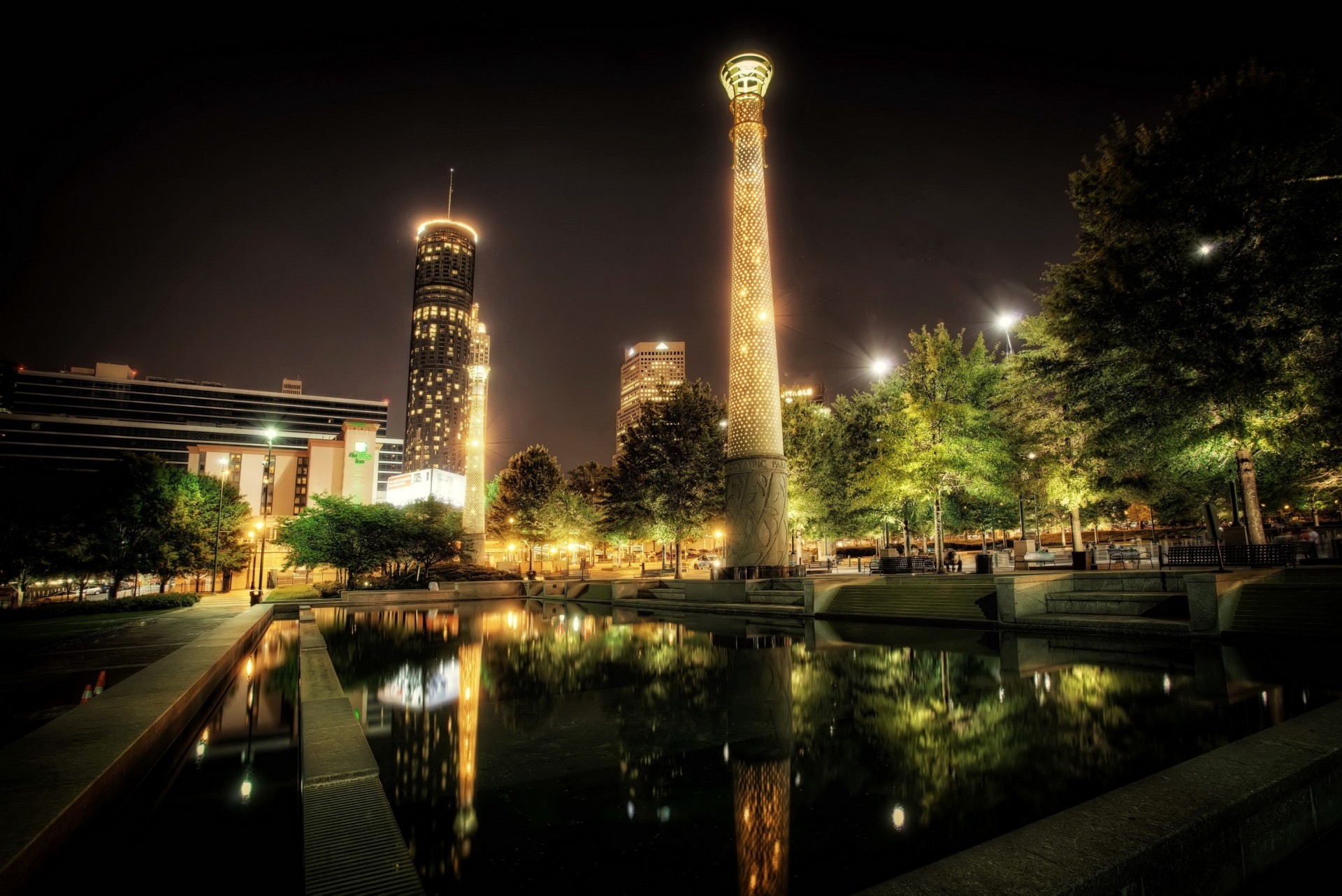 parque estados unidos noche hdr