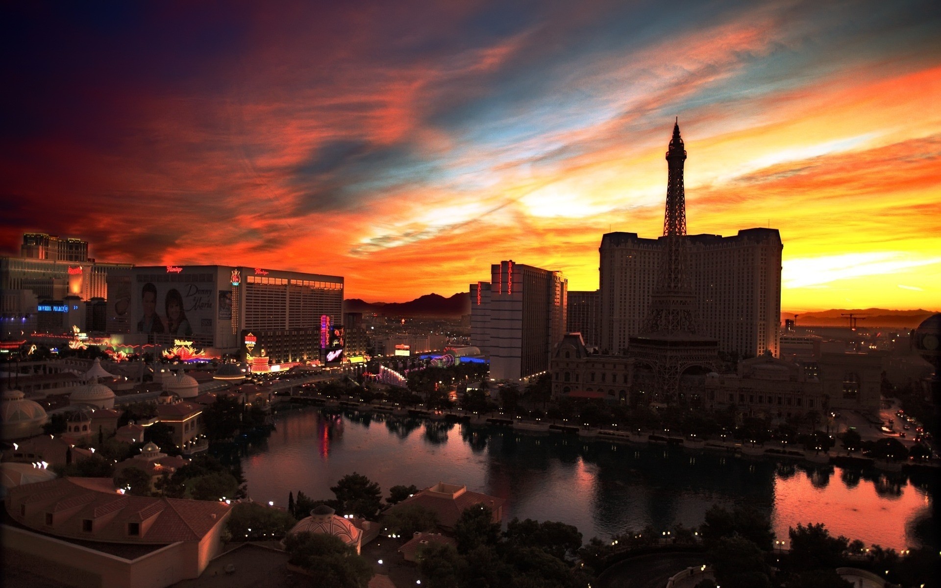 nuages matin ville parc central ciel las vegas