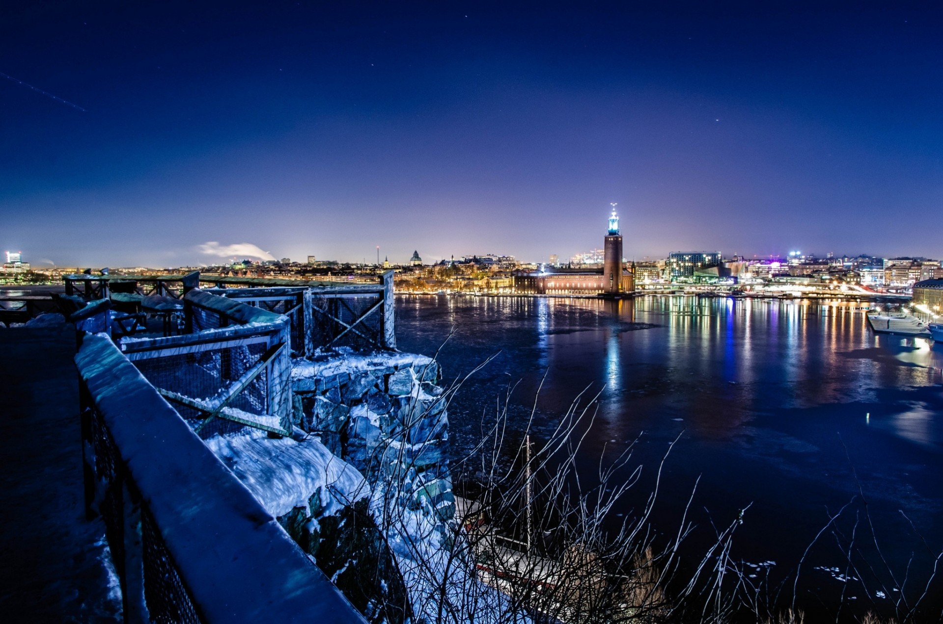 lights stockholm night