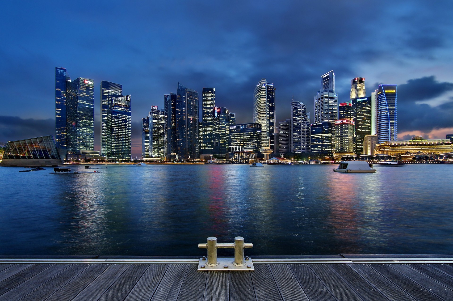 architecture night tree singapore