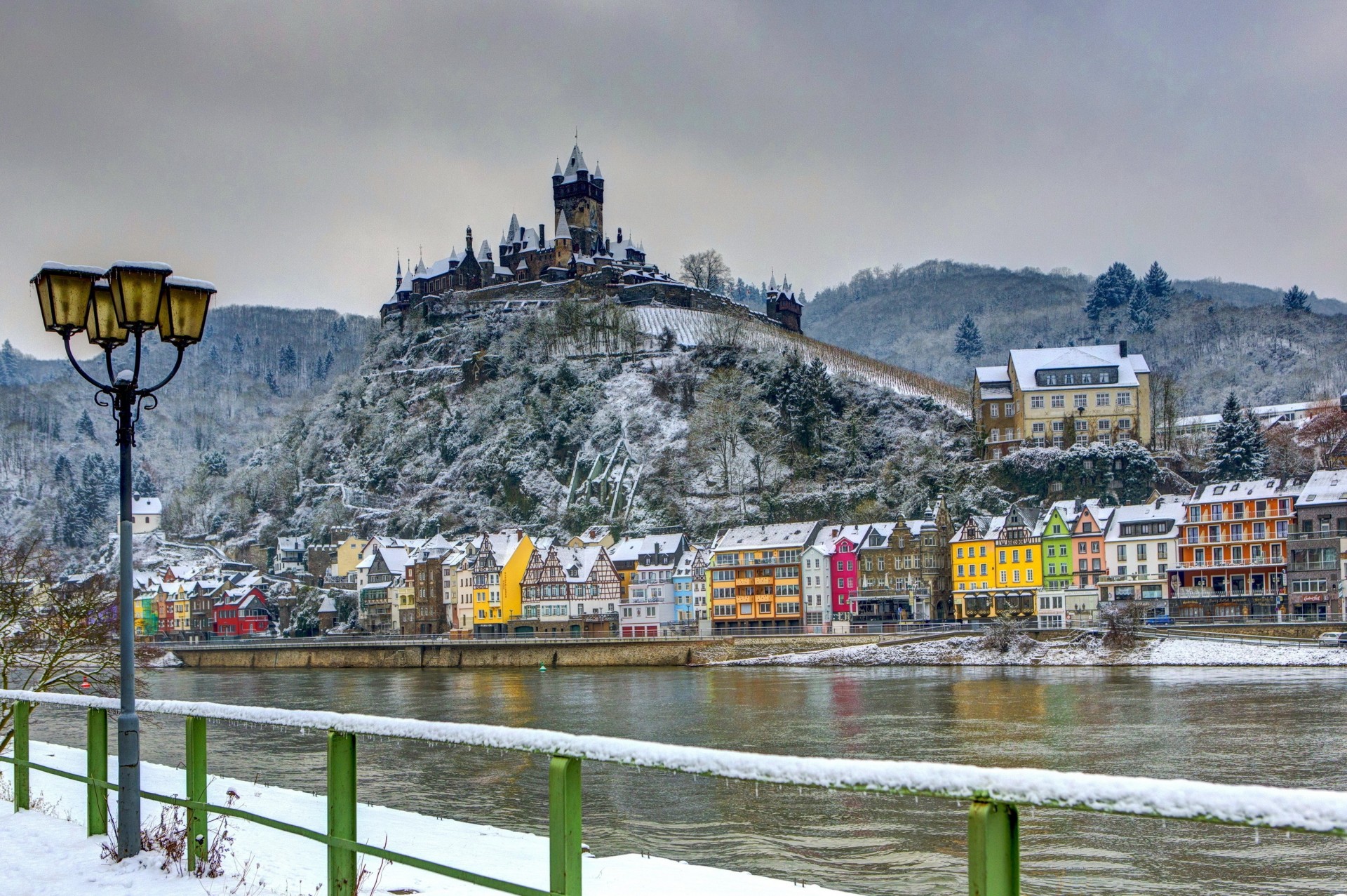 schloss winter festung deutschland häuser