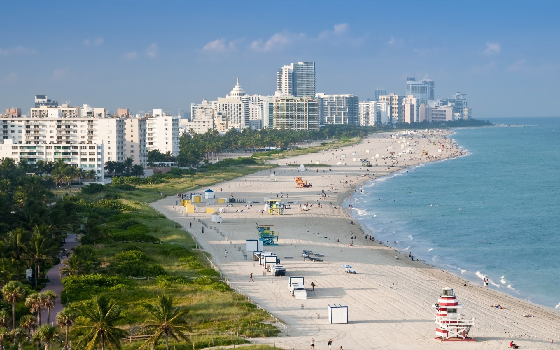 budynek piasek plaża miami