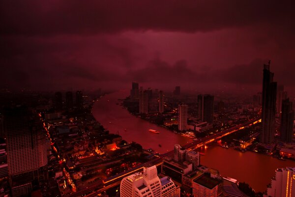 Die schöne Stadt Bangkok in Thailand