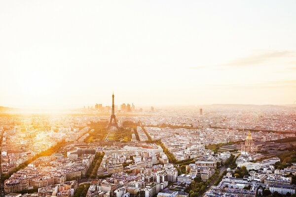 Paris aus der Vogelperspektive