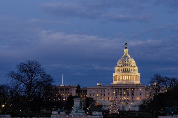 Maison blanche USA soir