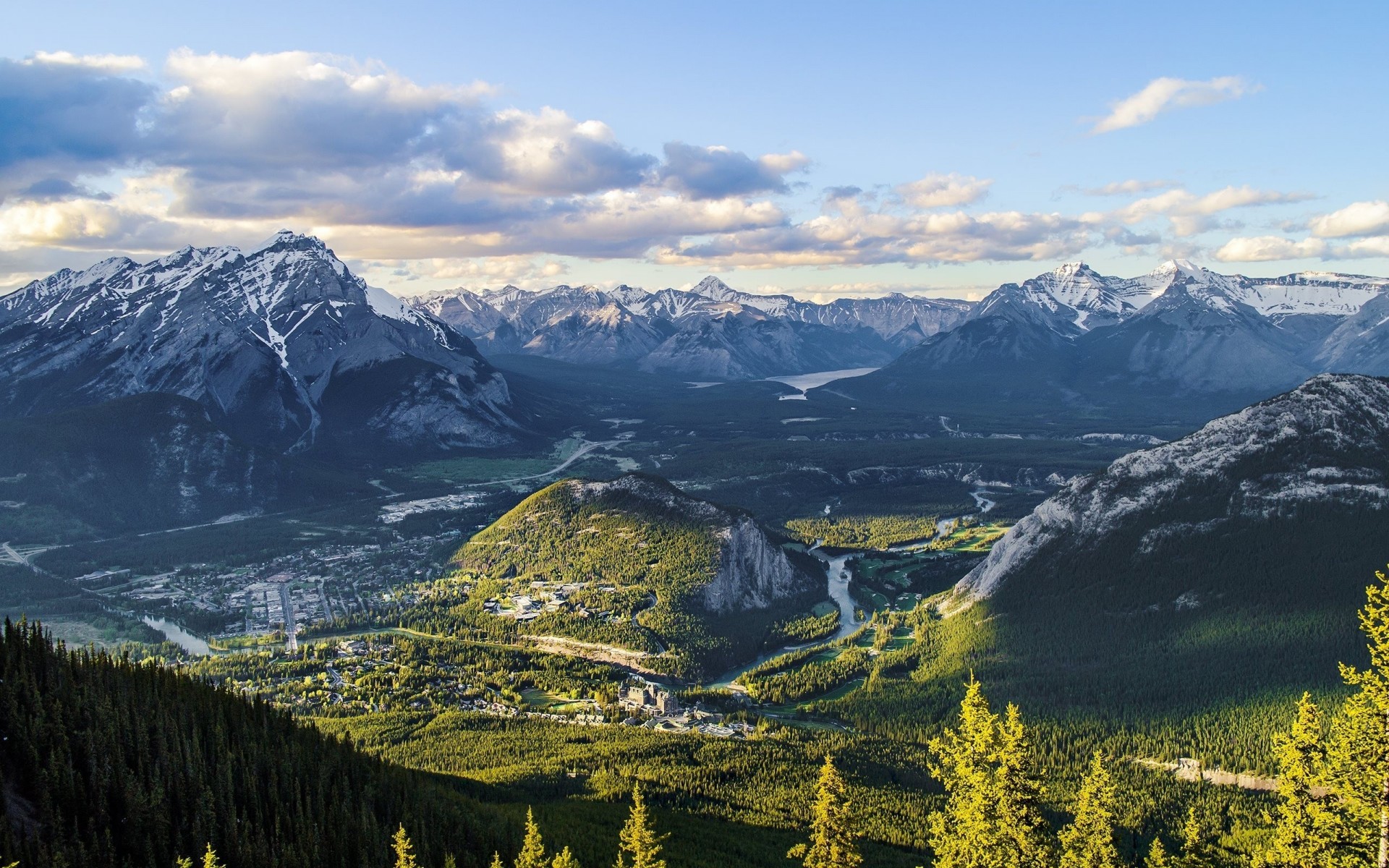 montañas naturaleza paisaje cielo canadá valle