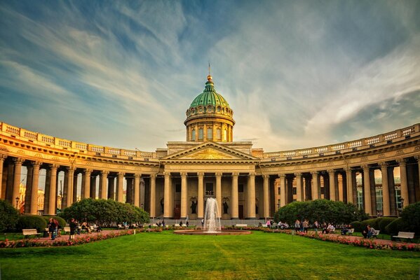 The beauty of the Kazan Cathedral in St. Petersburg