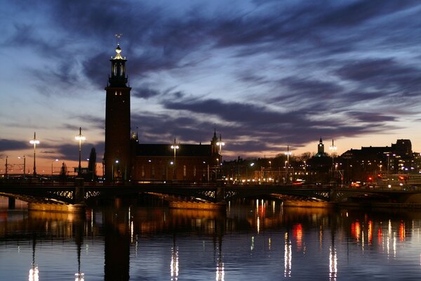 Luci di una piccola città