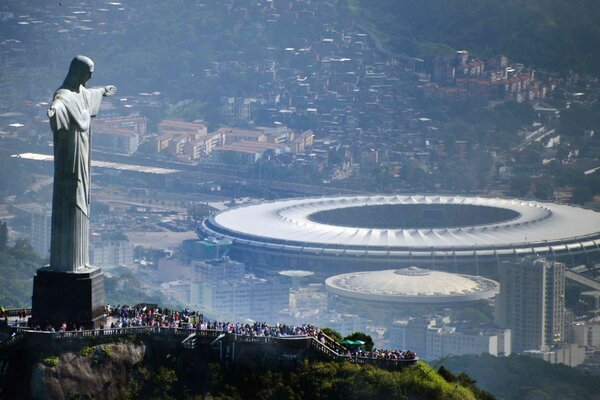 View of the city on the eve of the World Cup