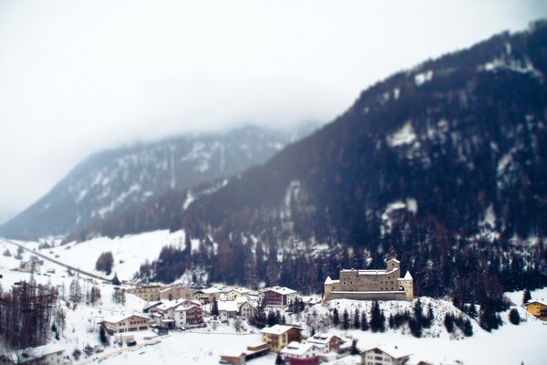 Cuento de invierno en los Alpes