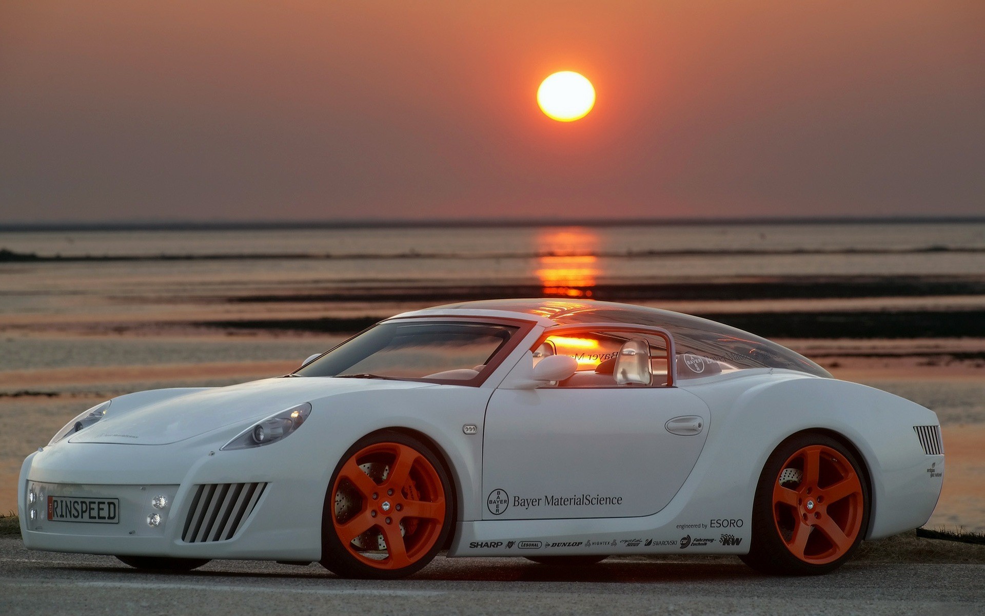 car auto tuning sunset