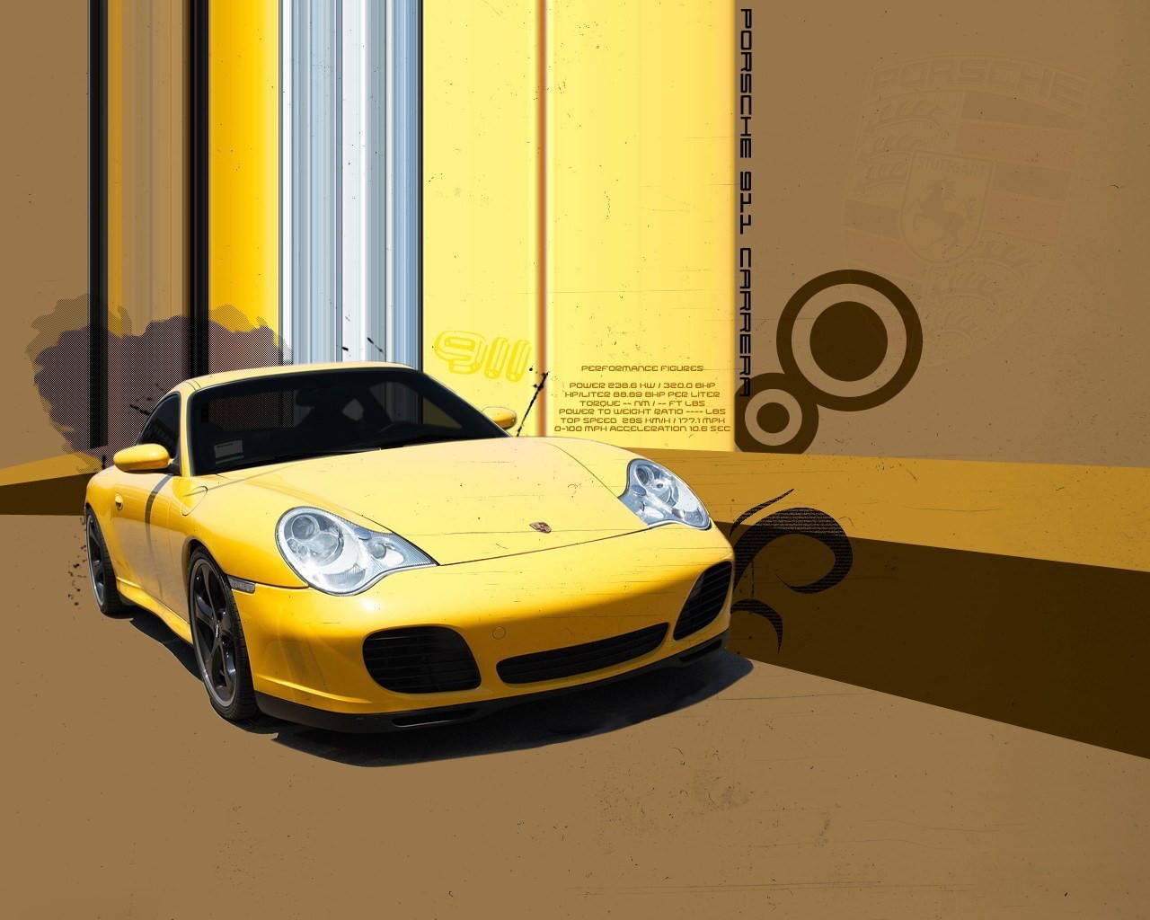 porsche movimentazione giallo