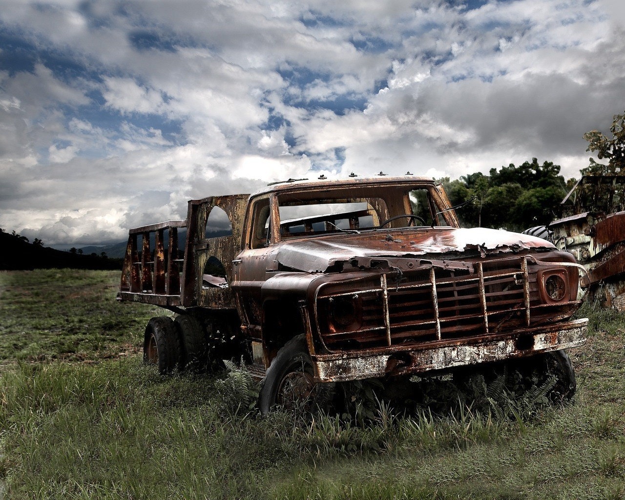 tristeza vejez coches camiones